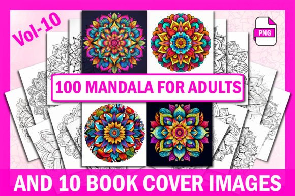 100 Mandala Coloring Pages Vol-10