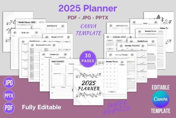 2025 Planner Editable Canva Template KDP: A Comprehensive Guide for Creators and Entrepreneurs