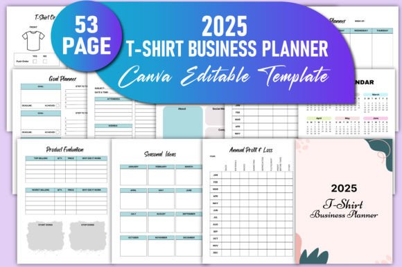 2025 T-Shirt Business Planner Canva: A Comprehensive Tool for Entrepreneurs