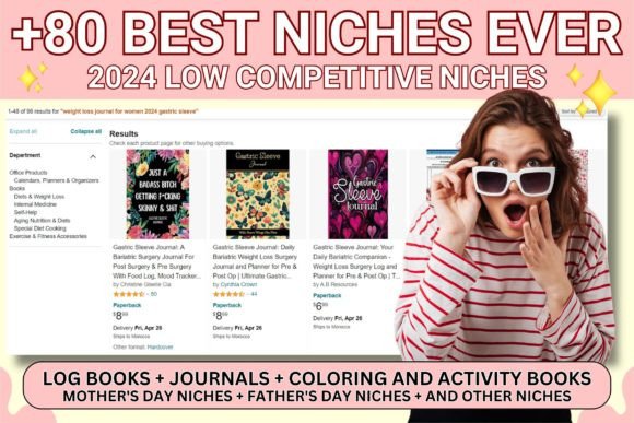 80 KDP Niches Low Competitive 2024: Your Practical Guide to Profitable, Easy-to-Create Low-Content Books