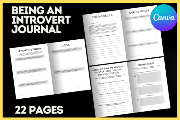 Editable Being an Introvert Journal