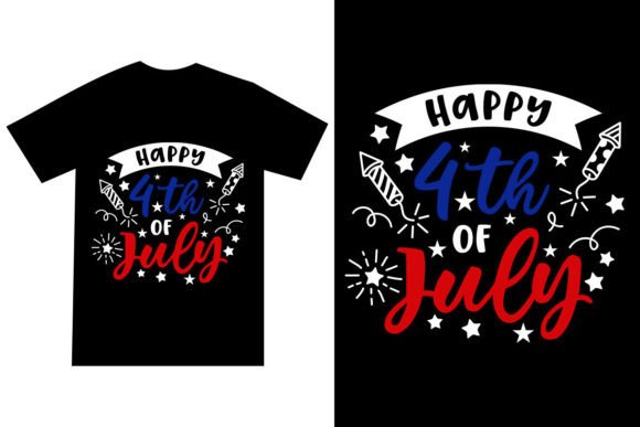Happy 4th of July T Shirt Design