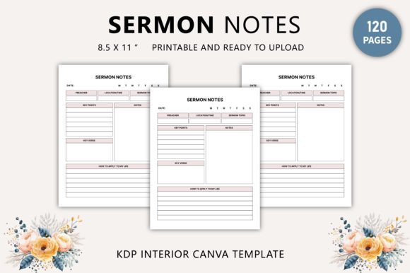 Sermon Notes Canva Template