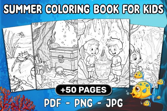 SUMMER COLORING BOOK for KIDS